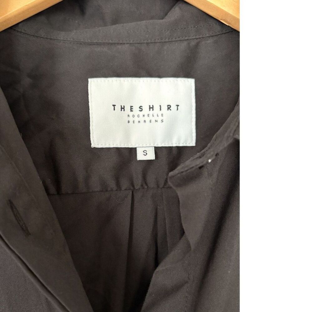 THE SHIRT by Rochelle Behrens Drop Waist Shirt Dress Black Size Small - Picture 3 of 3